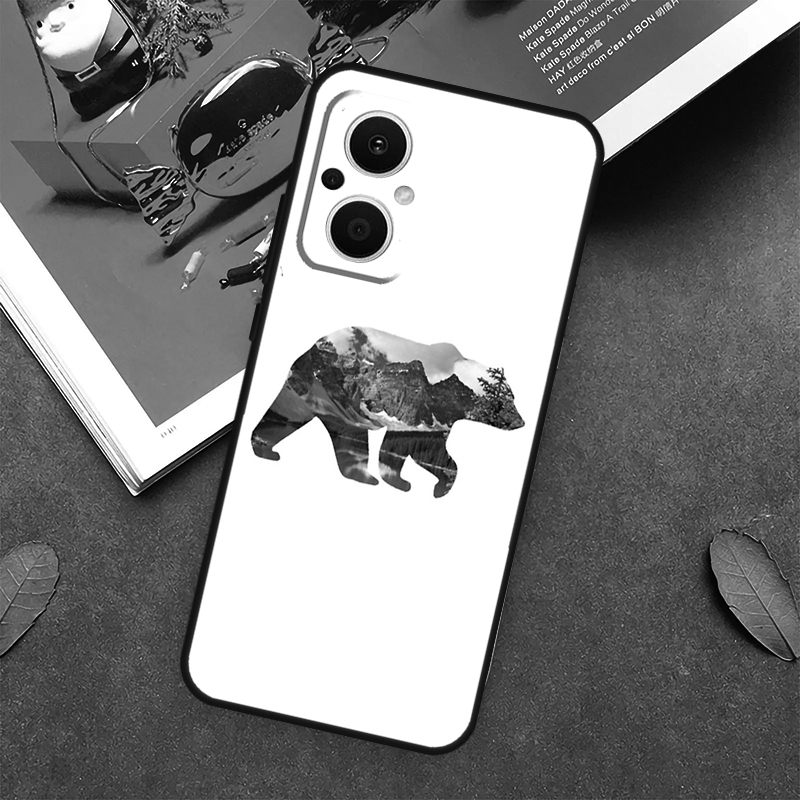 Cartoon Grizzly Bear Case For  - đánh giá và giá Oppo Reno 12