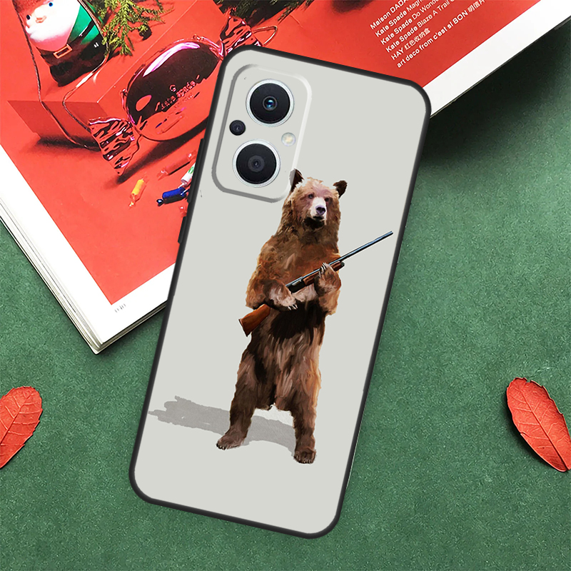 Cartoon Grizzly Bear Case For  - đánh giá và giá Oppo Reno 12
