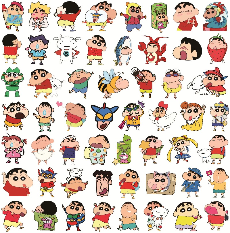 100PCS Crayon Shin Chan Sticke - đánh giá và giá Tablet Cute Accessories