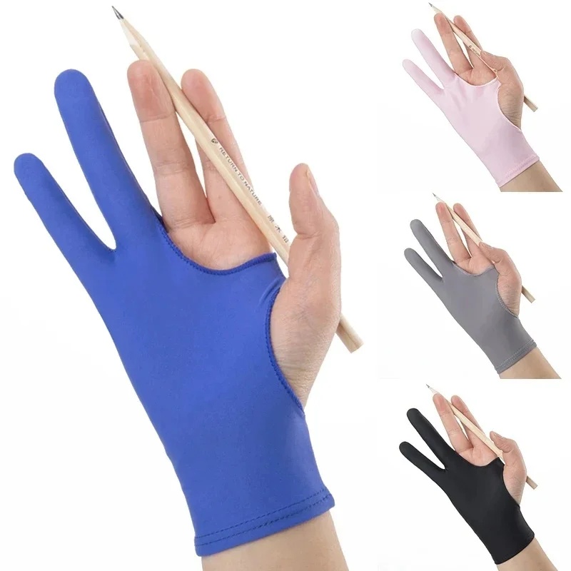 1/4pcs Anti-Fouling Two-Finger - đánh giá và giá Drawing Glove Artist